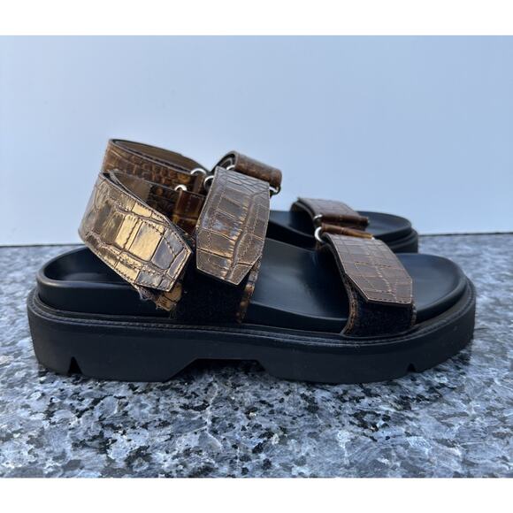 DAMAGED Dries Van Noten Croc Sandals With Adjustable straps Men’s Eur 41/ US 8 main image 4